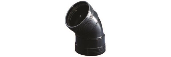 Wafix PP Bogen 45° 2 x Muffe