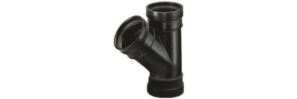 Wafix PP T Stück 45° 3 x Muffe