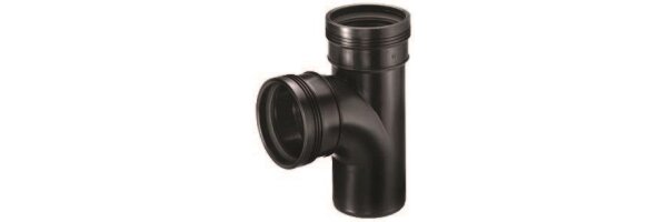Wafix PP T Stück  90° 2 x Muffe 1 x Stutzen