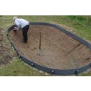 TRS Teichrandsystem Erdpfahl Erdspieß ca 60 cm 4* 4 cm