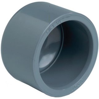 Kappe PVC-U 10 mm Klebemuffe 16bar Grau