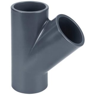 Pvc T-Stück 45° 160 mm PN10