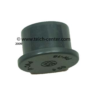 PVC Kappe mit Klebestutzen 50mm