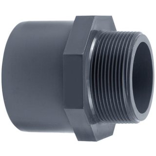 PVC Übergangsmuffennippel KM20mm*KS25mm*AG(1/2")20,95mm