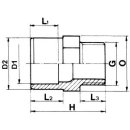 PVC Übergangsmuffennippel KM75mm*KS90mm*AG(2...