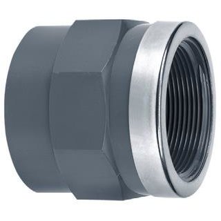 PVC Gewindemuffe SR KM50mm x IG(1 1/2")45,48mm