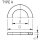 PP Gleitring 42x58x3mm f.Durchführung (1 1/4") 41,91mm