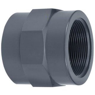 PVC Doppel Gewindemuffe (1 1/4") 39,59mm