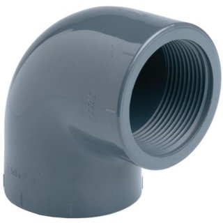 PVC Winkel 90° 2xIG  Innengewinde (1 1/2") 45,48mm