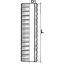 Pvc Gewinderohr AG (1") 33,25mm L 80 mm