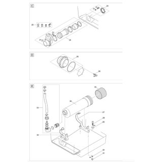 Ersatzschraubenset Abfluss DN75 Premium