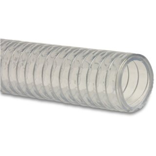 PVC Stahl Spiral Saugschlauch, nicht toxisch 25mm je meter