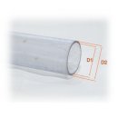 PVC Rohr Transparent 75  x 3,6 mm 1m Stück