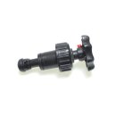 PP Schrägsitzventil 3/4" Außengewinde 10bar Schwarz