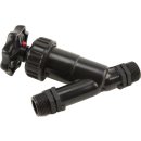 PP Schrägsitzventil 3/4" Außengewinde 10bar Schwarz