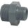 PVC Reduziernippel AG 1" x 3/8" Außengewinde 10bar Grau