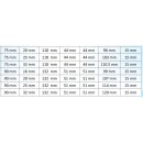 T-Stück 90° PVC-U/PP 50 mm x 20 mm x 50 mm KM x KV x KM 10bar Grau/Grün