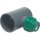 T-Stück 90° PVC-U/PP 50 mm x 20 mm x 50 mm KM x KV x KM 10bar Grau/Grün