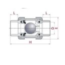 PVC Kugelrückschlagventil 40mm EPDM