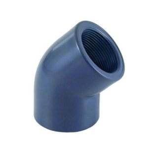 PVC Winkel 45° 110mm x 4" IG*