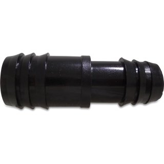 Schlauchverbinder Reduziert POM 25  23/20mm x 20  20/17,3 mm Tülle 4bar Schwarz