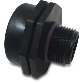 Swivel Adapter PP 1" x 3/4" Innengewinde x Außengewinde mit O-ring