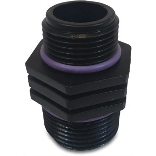 Tavlit Swivel Reduziernippel PP 1 1/2" x 1 1/4" Außengewinde Typ Self Seal