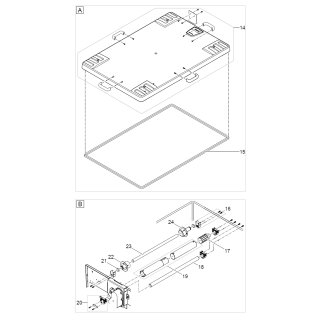 78293 Vliesabwicklung Welle kurz